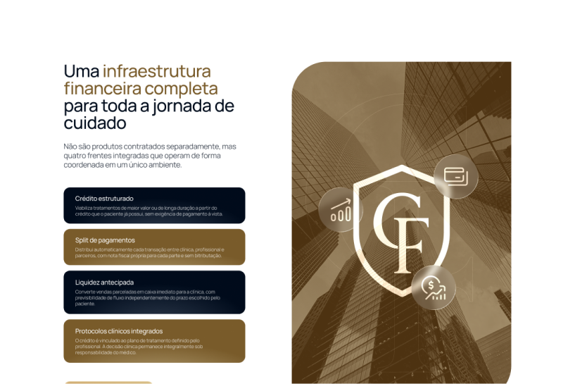 CliniFinance website section