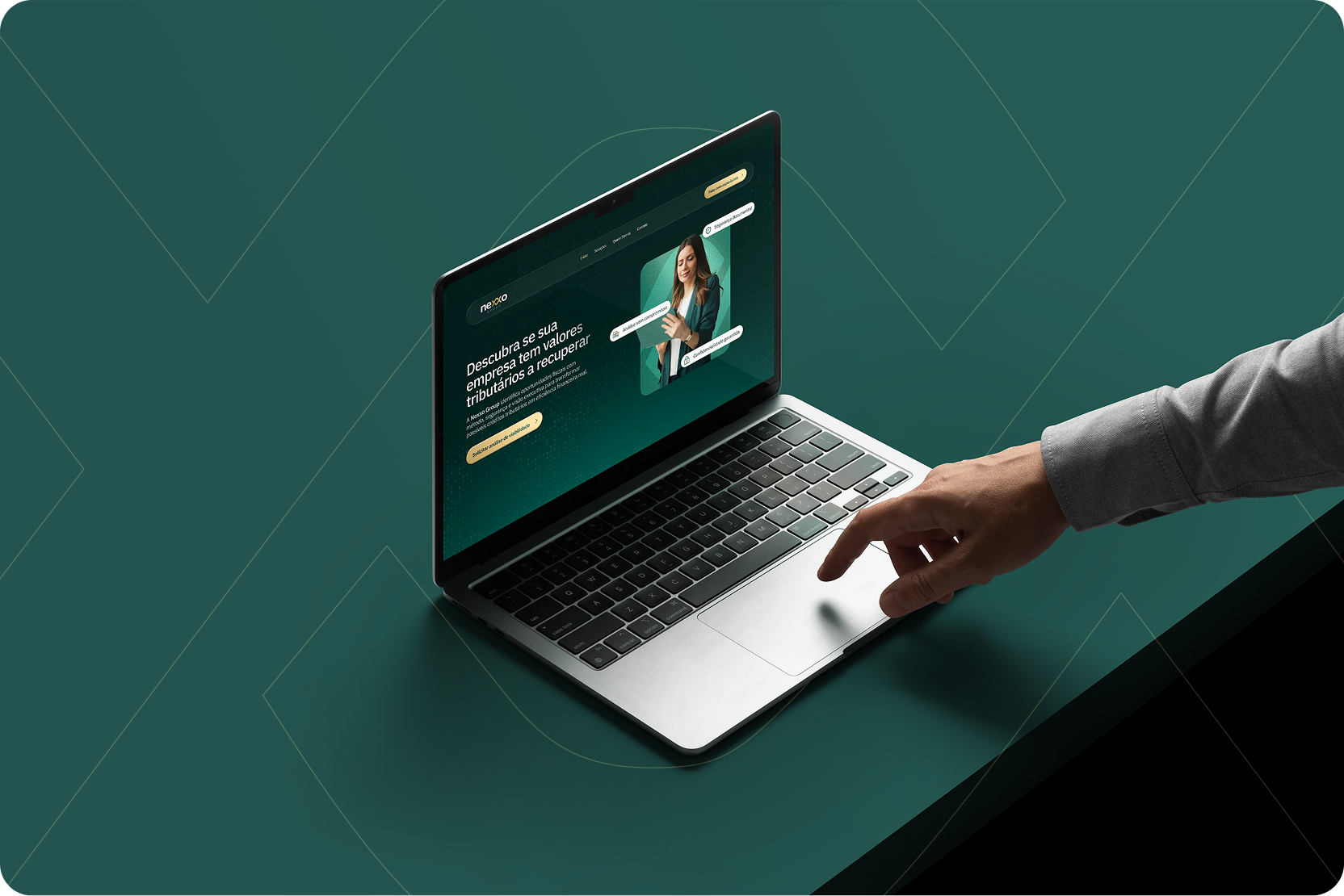 Nexxo laptop mockup