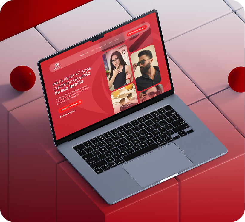 Óticas Riveliny website preview